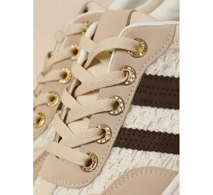 Dámské tenisky na platformě béžové FashionStreet ZY1393