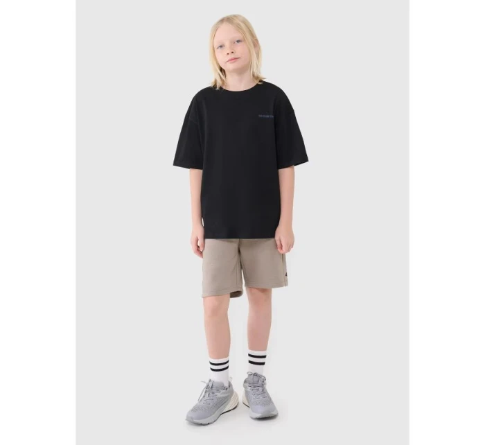 Chlapecké tričko oversize s nápisy 4F 4FJWSS25TTSHM2184-20S Chlapecké tričko oversize s nápisy 4F 4FJWSS25TTSHM2184-20S