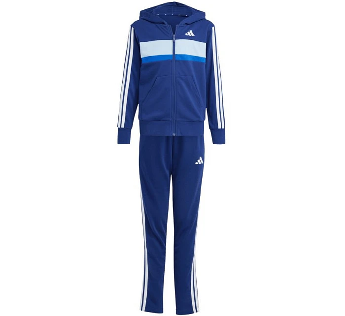 Dětské tepláky adidas Seasonal Essentials Tiberio 3-Stripes French Terry námořnická modrá JI6035 Dětské tepláky adidas Seasonal Essentials Tiberio 3-Stripes French Terry námořnická modrá JI6035