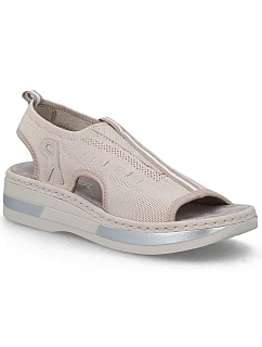 Dámské sandály na platformě růžové Rieker V59B5-31