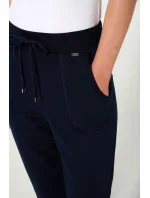 Vamp - Jednobarevné dlouhé kalhoty 20216 - Vamp