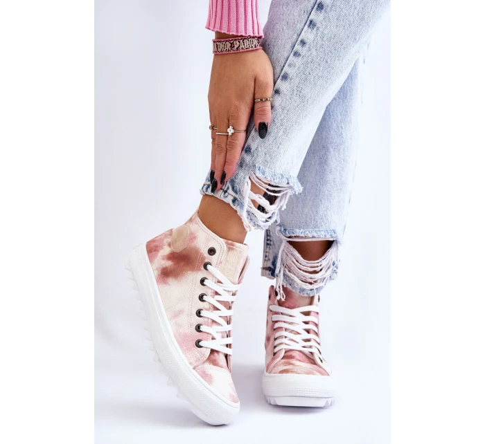 Dámské tenisky High Big Star model 21608963 - Big Star Shoes Dámské tenisky High Big Star model 21608963 - Big Star Shoes