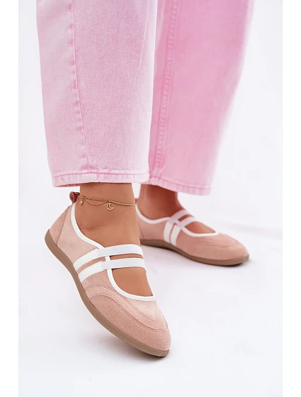 Sportovní baleríny s elastickými pásky Růžové Donatella Sportovní baleríny s elastickými pásky Růžové Donatella