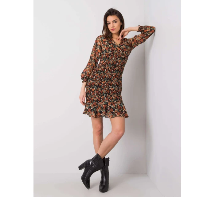 Šaty 328 SK 50024.52 černá a béžová