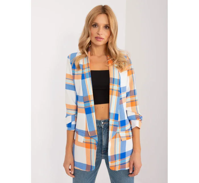 Marynarka DHJ MA model 19926652 pomarańczowy - FPrice Marynarka DHJ MA model 19926652 pomarańczowy - FPrice