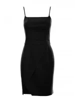 model 18383569 Koktejlové mini šaty černé - Moe model 18383569 Koktejlové mini šaty černé - Moe