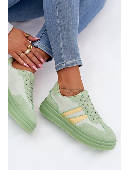 Dámské tenisky zelené model 22069759 - SWEET SHOES