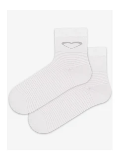 TENKÉ PONOŽKY BARVA 6-11 LET DÍVKY BÍLÉ 30-32