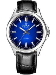 Pánské safírové černo-modré hodinky Giewont Elegance GW5160-A6