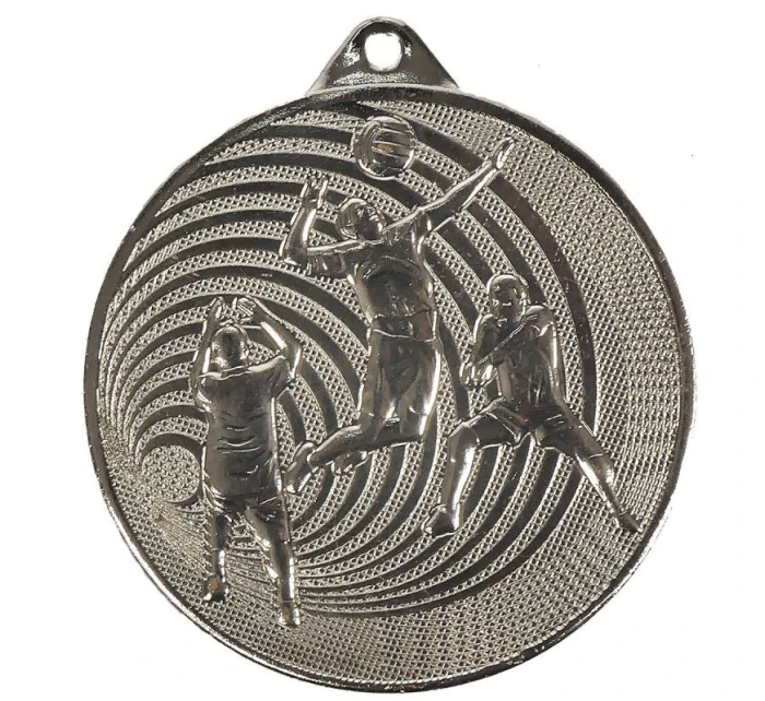 Stříbrná volejbalová medaile Ocel MMC3073/S