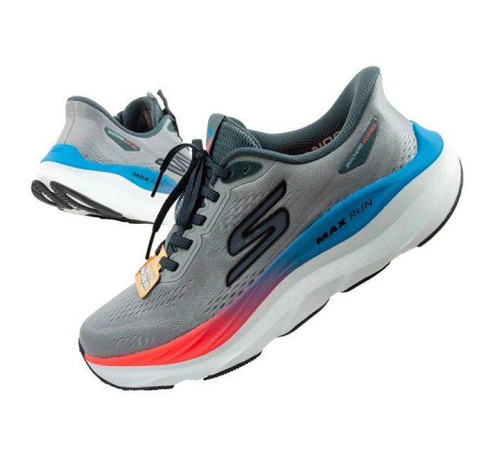 Skechers pánské sportovní boty tenisky Max Run grey SLIP-INS Skechers pánské sportovní boty tenisky Max Run grey SLIP-INS