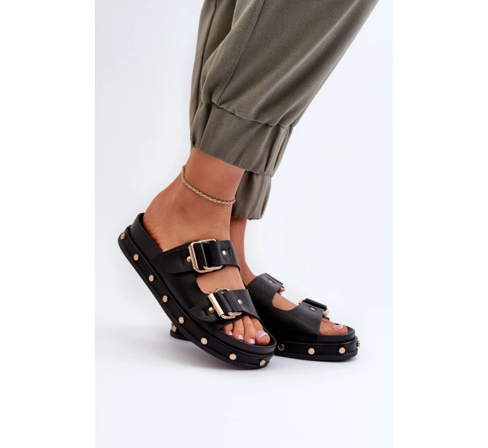 Dámské sandály na platformě Big Star NN27402 černé Dámské sandály na platformě Big Star NN27402 černé