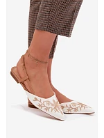 Dámské sandály s výšivkou na ploché Camel Grelia Dámské sandály s výšivkou na ploché Camel Grelia