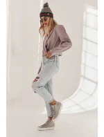 Dámské Tenisky Big Star Vysoké Zateplené Šedé EE274114 Dámské Tenisky Big Star Vysoké Zateplené Šedé EE274114