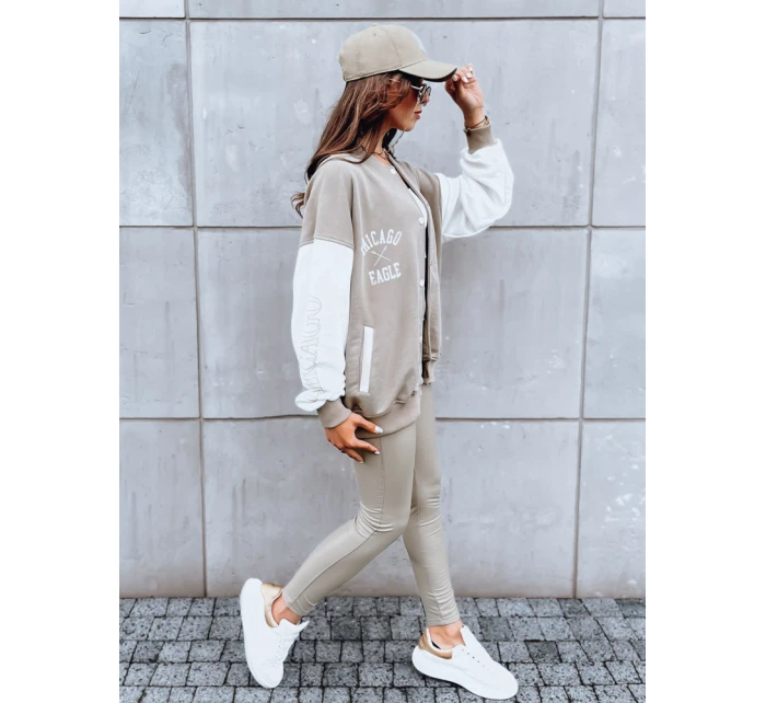Dámská bunda  bomber tmavě béžová Dstreet model 21970724 - FashionStreet