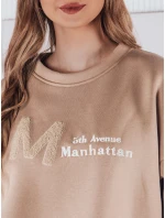 Dámská oversize mikina béžová Dstreet model 21983649 - FashionStreet