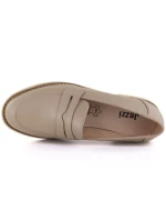 Kožené polobotky Jezzi béžové SFY25128