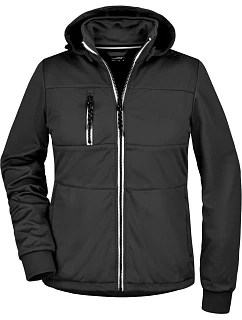 Daiber JN 1077 Dámská 3-vrstvá softshellová bunda "Maritim" 02.1077 black/black/white