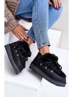 Nízké Sněhové Boty Na Platformě S Kožíškem Černé model 21677071 - D.Franklin