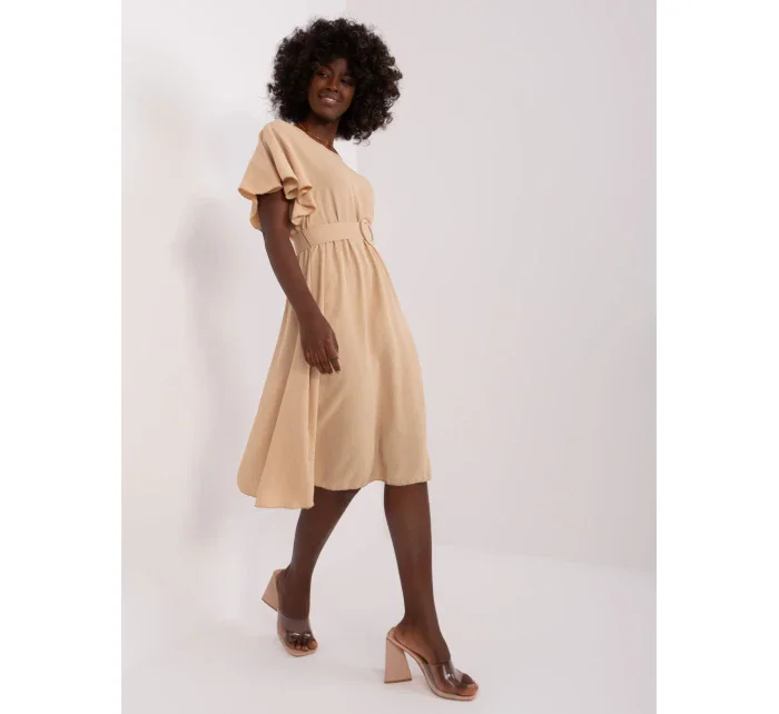 Sukienka DHJ SK model 21110928 beżowy - FPrice