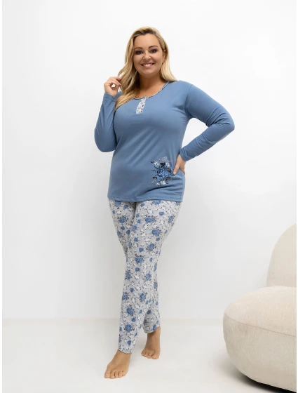 DU PI pyžamo FP 506.56 modré DU PI pyžamo FP 506.56 modré