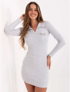 Šaty RV SK 7435.38 světle šedá