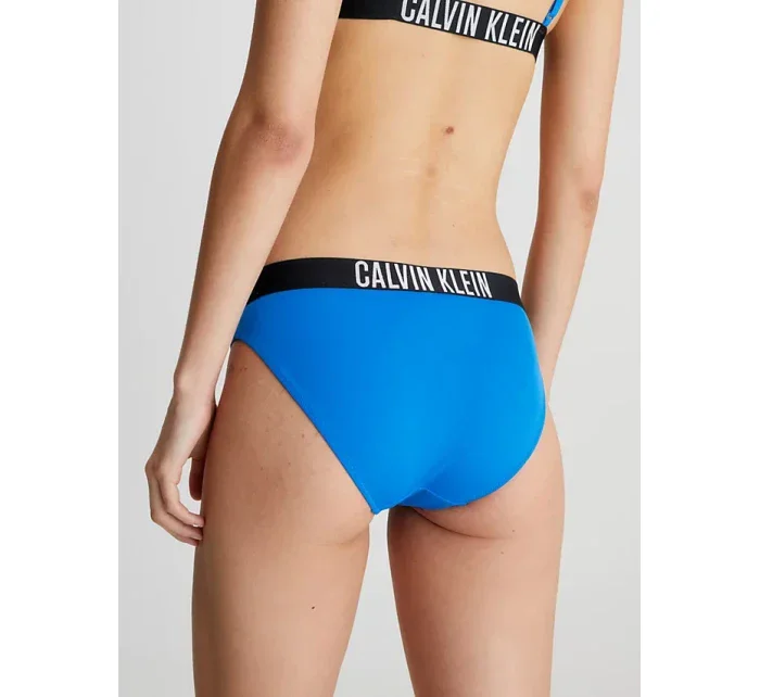 Dámský spodní díl bikin KW0KW01983 C4X modrá - černá - Calvin Klein