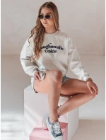 Dámská oversize mikina s potiskem světle šedá Dstreet model 21988127 - FashionStreet