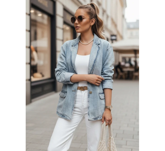 Dámská oversize džínová bunda RUNAWAY modrá FashionStreet TY4906