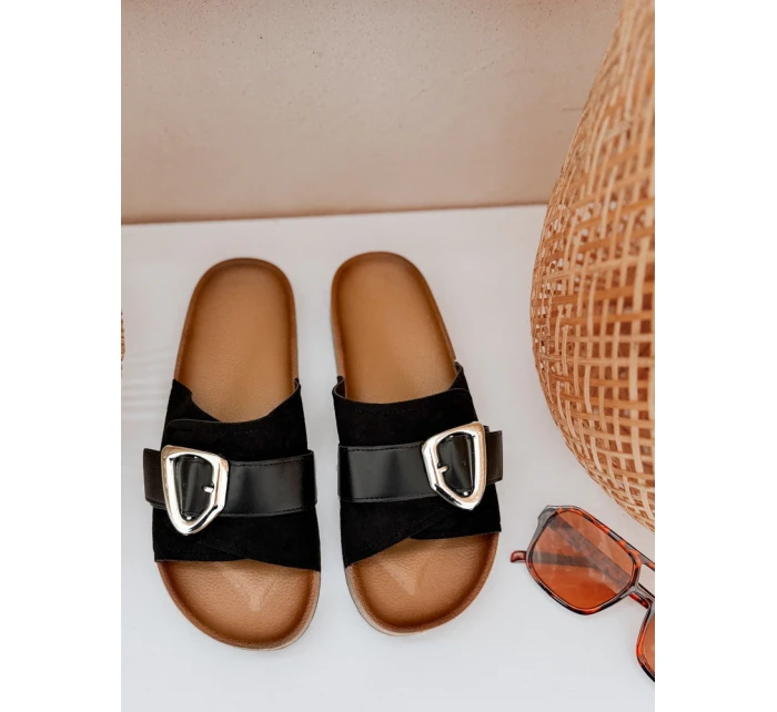 NOLVINA dámské žabky černé FashionStreet ZY0982