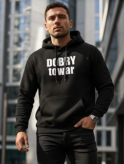 Pánská mikina s kapucí GOOD GOOD GOOD černá FashionStreet NX0018B-BK