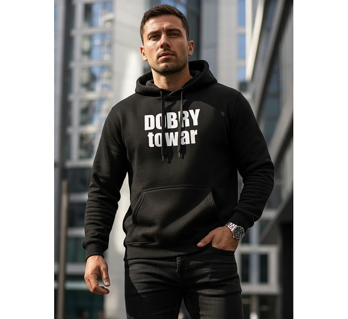 Pánská mikina s kapucí GOOD GOOD GOOD černá FashionStreet NX0018B-BK