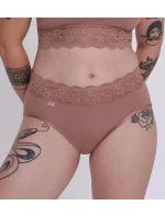 Dámské kalhotky Romance Midi - BROWN - hnědé 1141 - SLOGGI