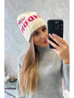 Dámská čepice London model 18752269 ecru - K-Fashion Dámská čepice London model 18752269 ecru - K-Fashion