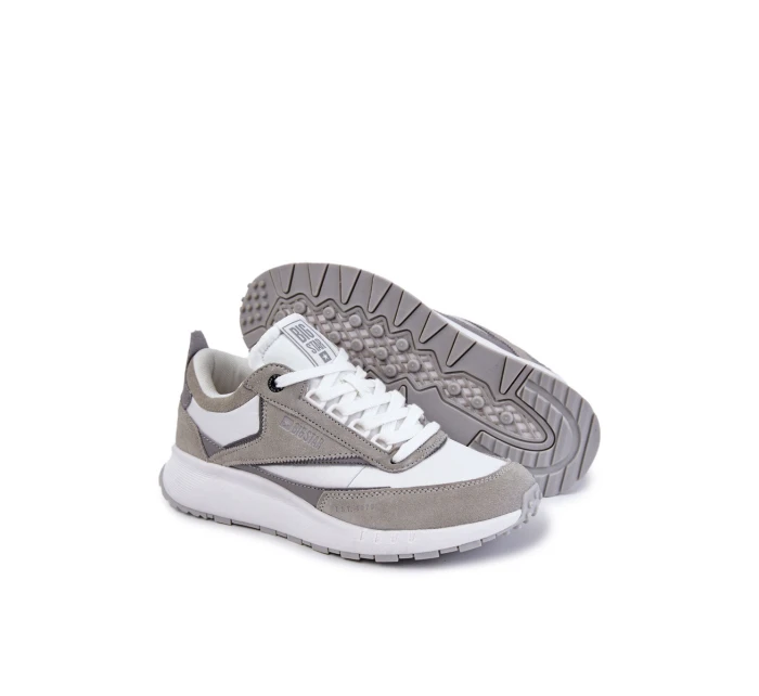 Pánské sportovní boty Big Star KK174021 Bílá a šedá Pánské sportovní boty Big Star KK174021 Bílá a šedá