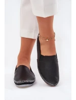Kožené Baleríny model 21693631 Černé - Maciejka