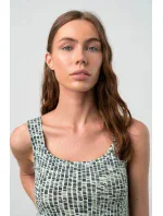 Dámské pyžamo Tmavě zelená vzor model 18972788 - Vamp Dámské pyžamo Tmavě zelená vzor model 18972788 - Vamp