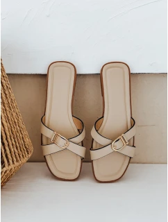 dámské žabky beige model 21990216 - Dstreet