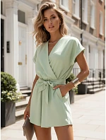 Dámský letní overal s obálkovým výstřihem mint FashionStreet EY2643