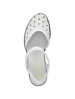 Kožené pohodlné sandály W model 22066508 white - Rieker