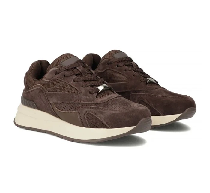 Filippo hnědé semišové kožené polobotky DP7728/26 Filippo hnědé semišové kožené polobotky DP7728/26