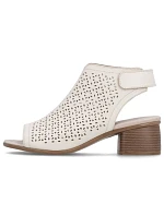 Remonte béžové Remonte dámské kožené sandály Rieker R8777-60