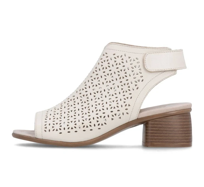 Remonte béžové Remonte dámské kožené sandály Rieker R8777-60