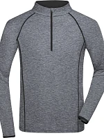 Daiber JN 498 Pánské funkční tričko s dlouhým rukávem 02.0498 black melange/black