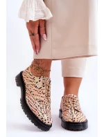 Dámské Kožené Boty Maciejka 04087-18 Oranžová a černá