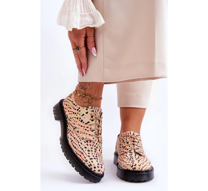 Dámské Kožené Boty Maciejka 04087-18 Oranžová a černá