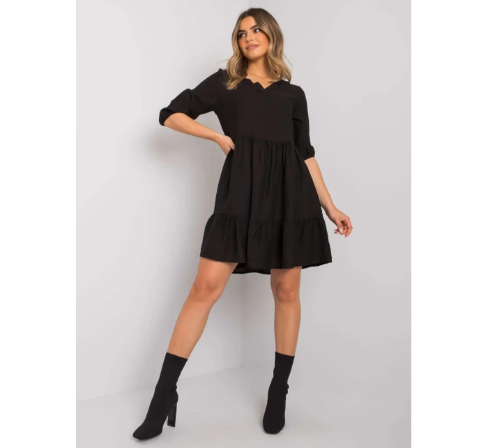 Šaty EM SK 004.06 černá Šaty EM SK 004.06 černá