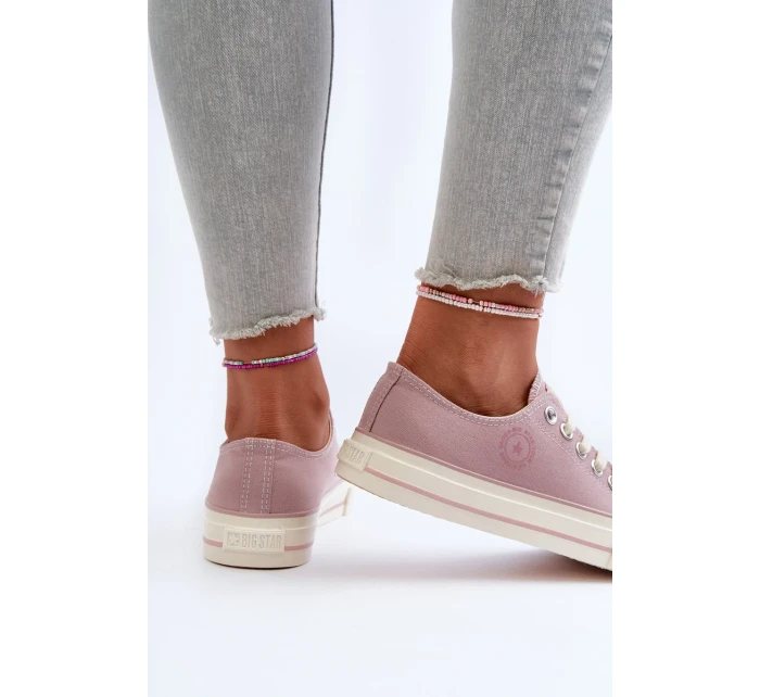 Dámské nízké tenisky Big Star Růžové Dámské nízké tenisky Big Star Růžové