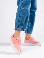 Trendy tenisky dámské růžové bez podpatku Trendy tenisky dámské růžové bez podpatku