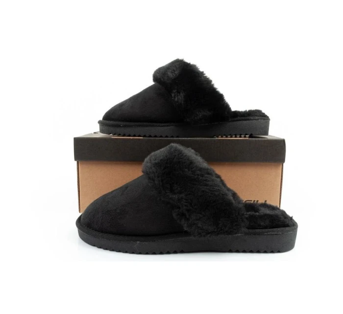 O'neill Pomnio dámské zateplené pantofle módní teplé dámské černé pantofle